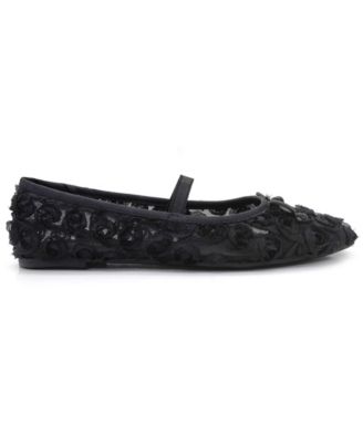 Women's Myra Mesh Square Toe Ballet Flats