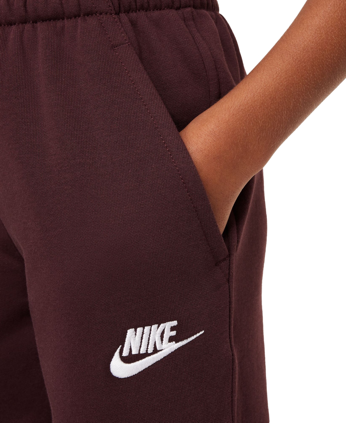 Nike Big Kids Club Fleece Jogger Pants -whi