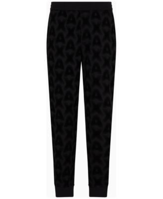 A|X Armani Exchange - Men's Logo Flocking Joggers