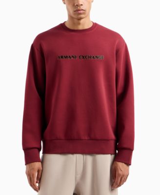 A|X Armani Exchange - Men's Logo Flocking Sweatshirt