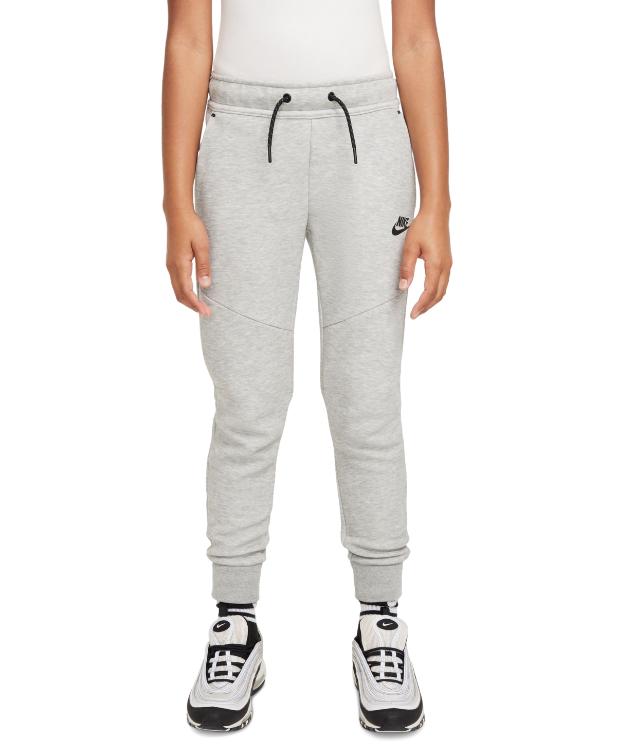 Nike Big Kids Sportswear Tech Fleece Jogger Pants In Gray