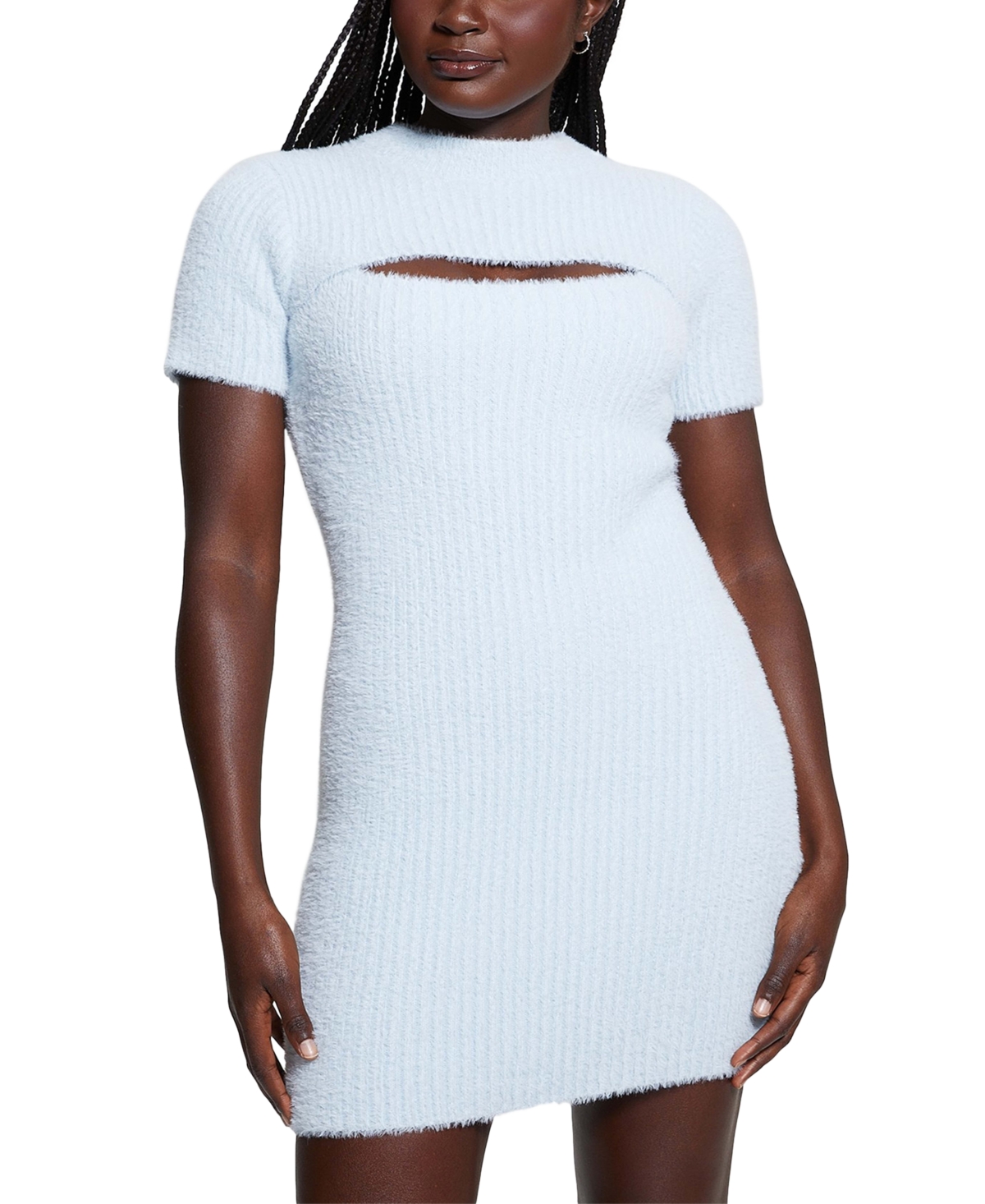 Women's Meteor Removable-Sleeve Sweater Dress - SKY HIGH