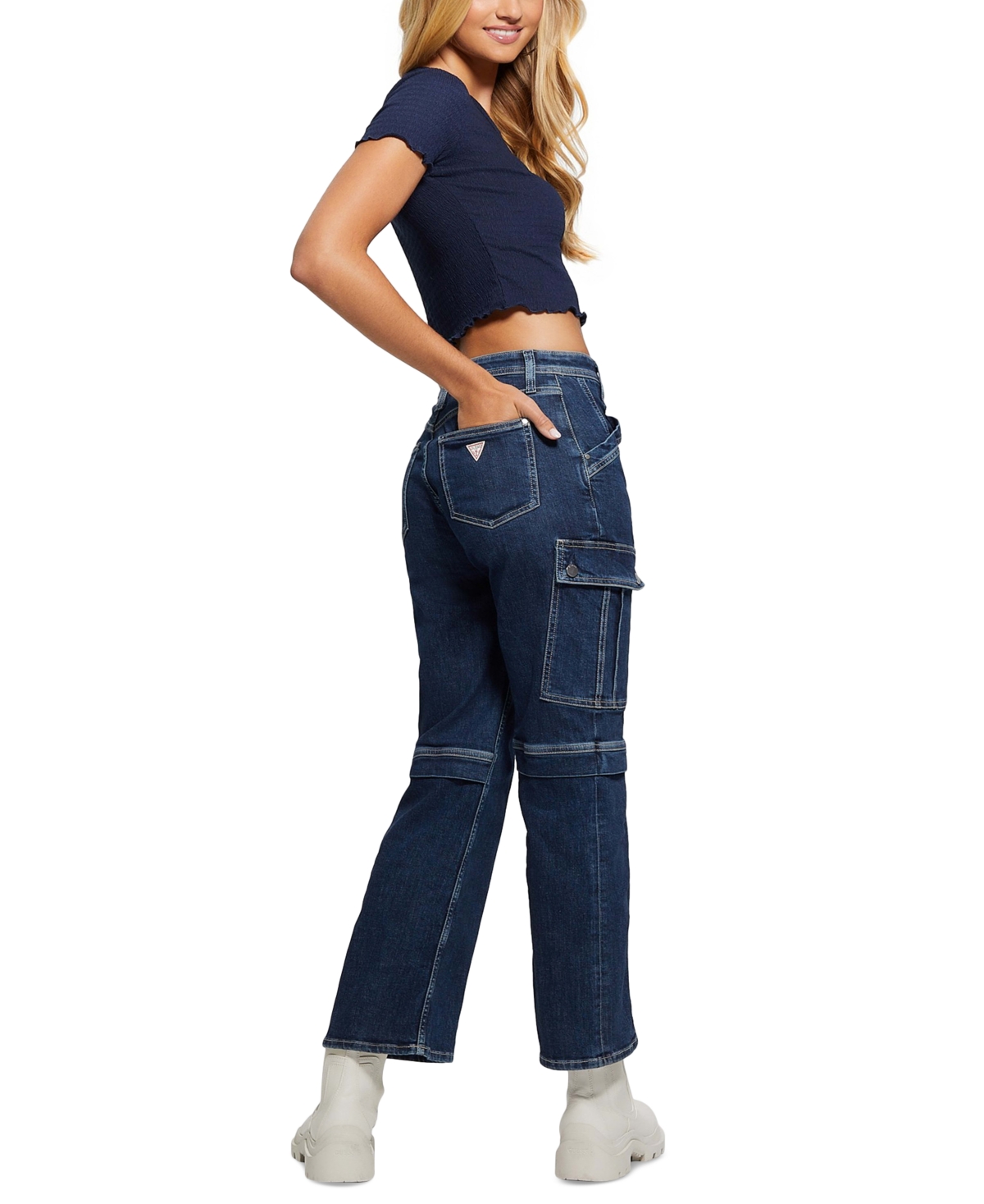 Guess Women's 80s Cargo Jeans