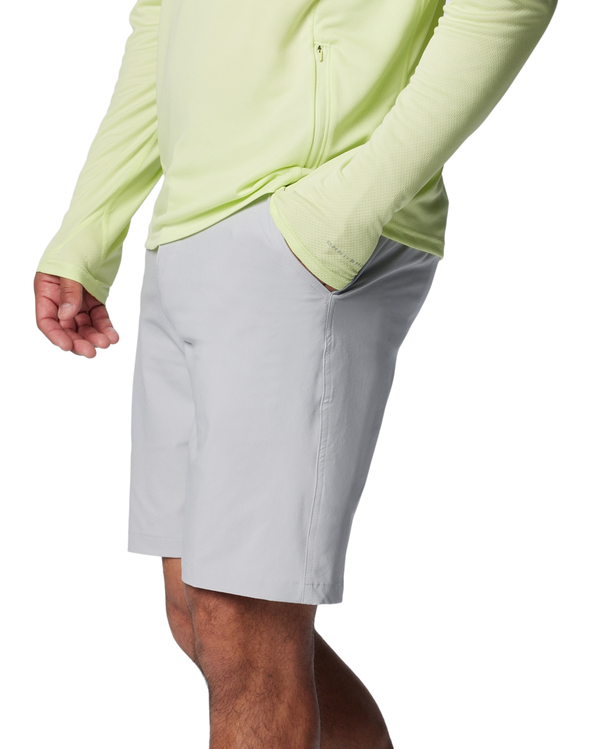 Shop Columbia Men's Pfg Terminal Tackle Ii 10" Fishing Shorts In Cool Grey,vivid Blue