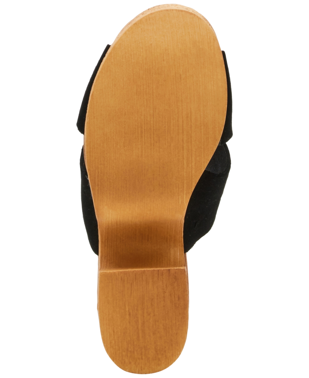 Steve Madden Saffron Platform Sandal In Black Suede