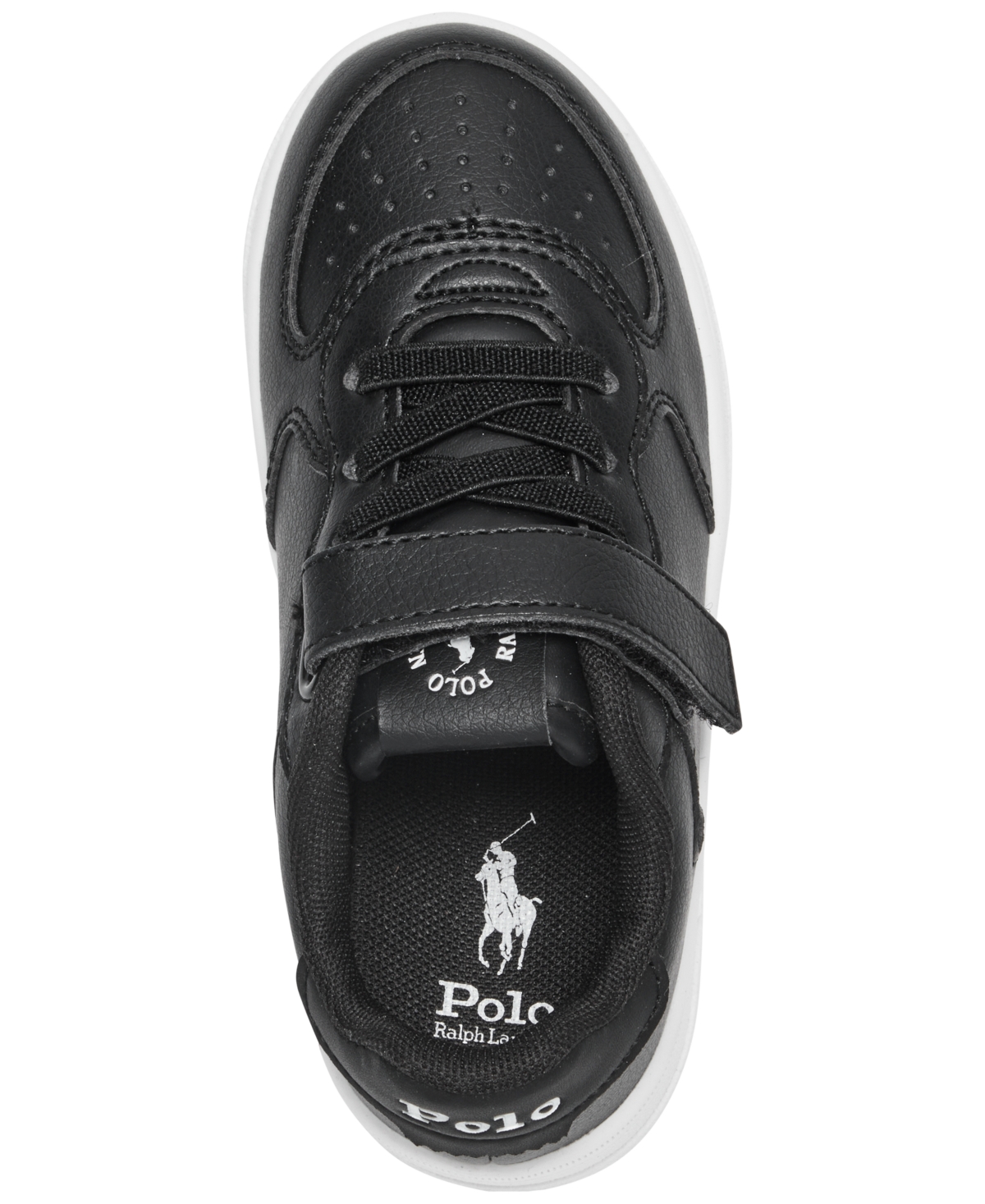 Polo Ralph Lauren Toddler Kids Masters Court Fastening Strap Casual Sneakers from Finish Line -White