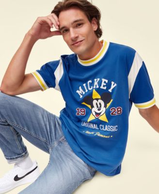 Disney Macy s Adult Unisex Vintage Varsity Mickey Cotton Graphic T Shirt Exclusively at Macy s Macy s