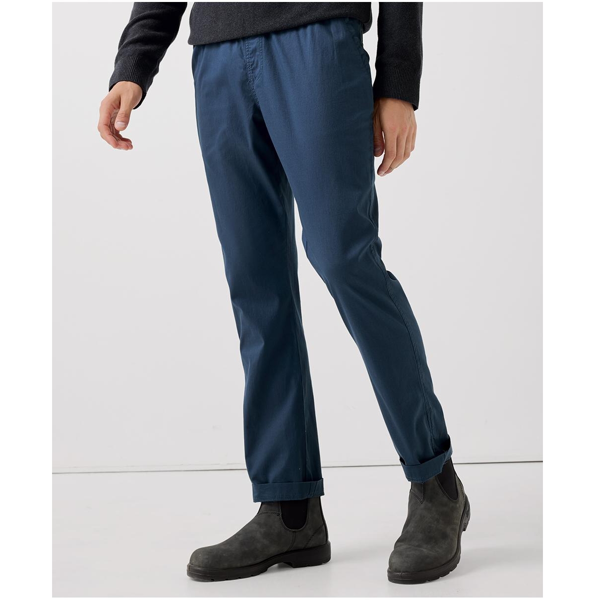 Men's Organic Cotton Daily Twill Midweight Pant - 34" Inseam - French navy