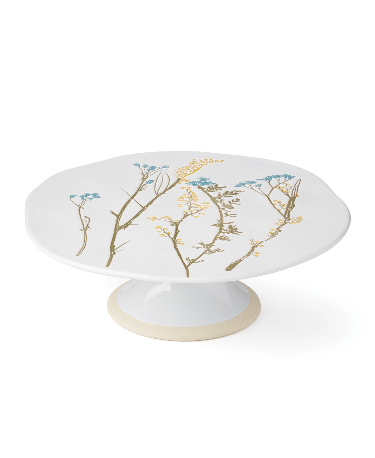 Lenox Wildflowers Cake Plate In White