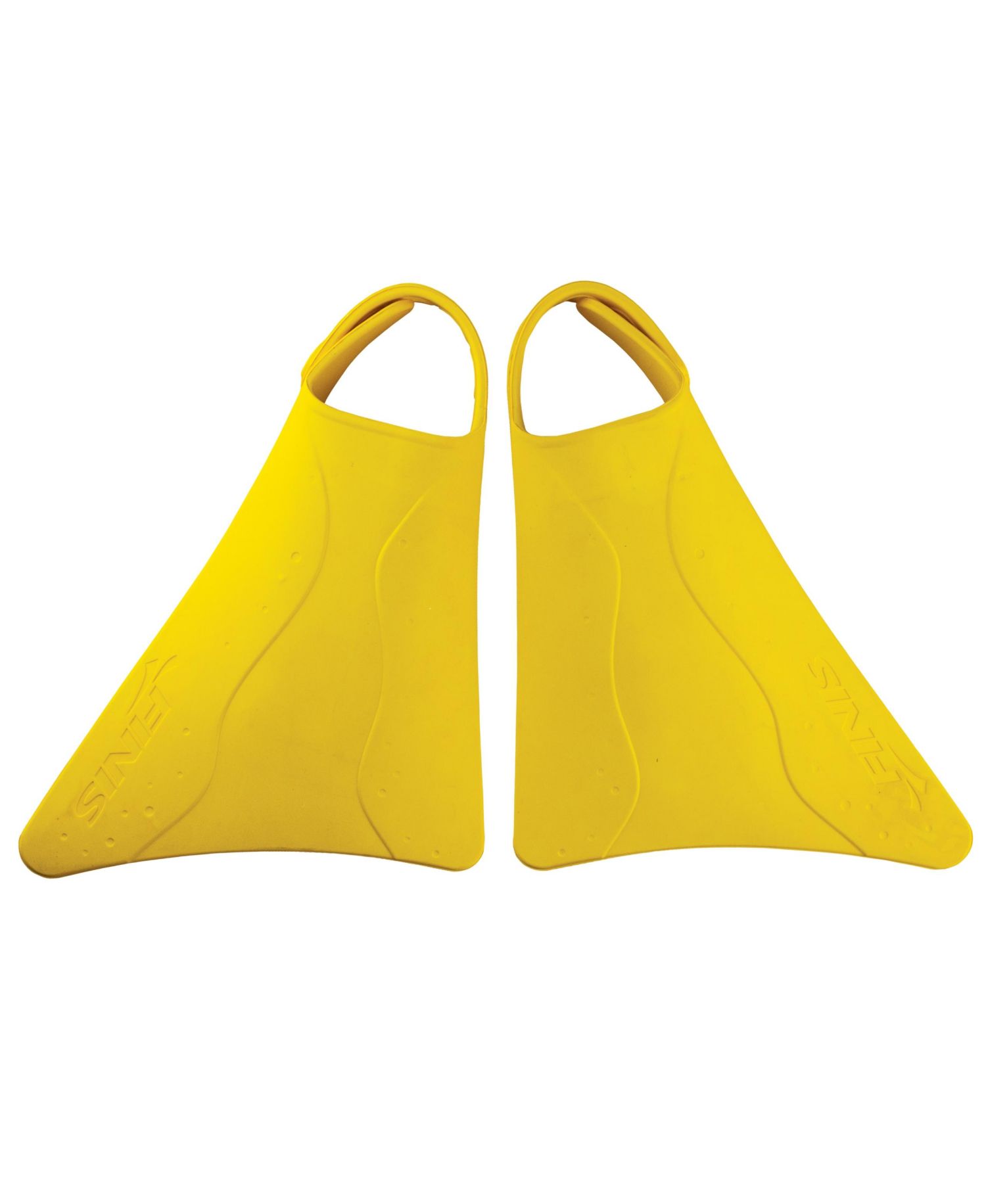Girls Fishtail 2 Fins, Yellow, US Junior 6-11