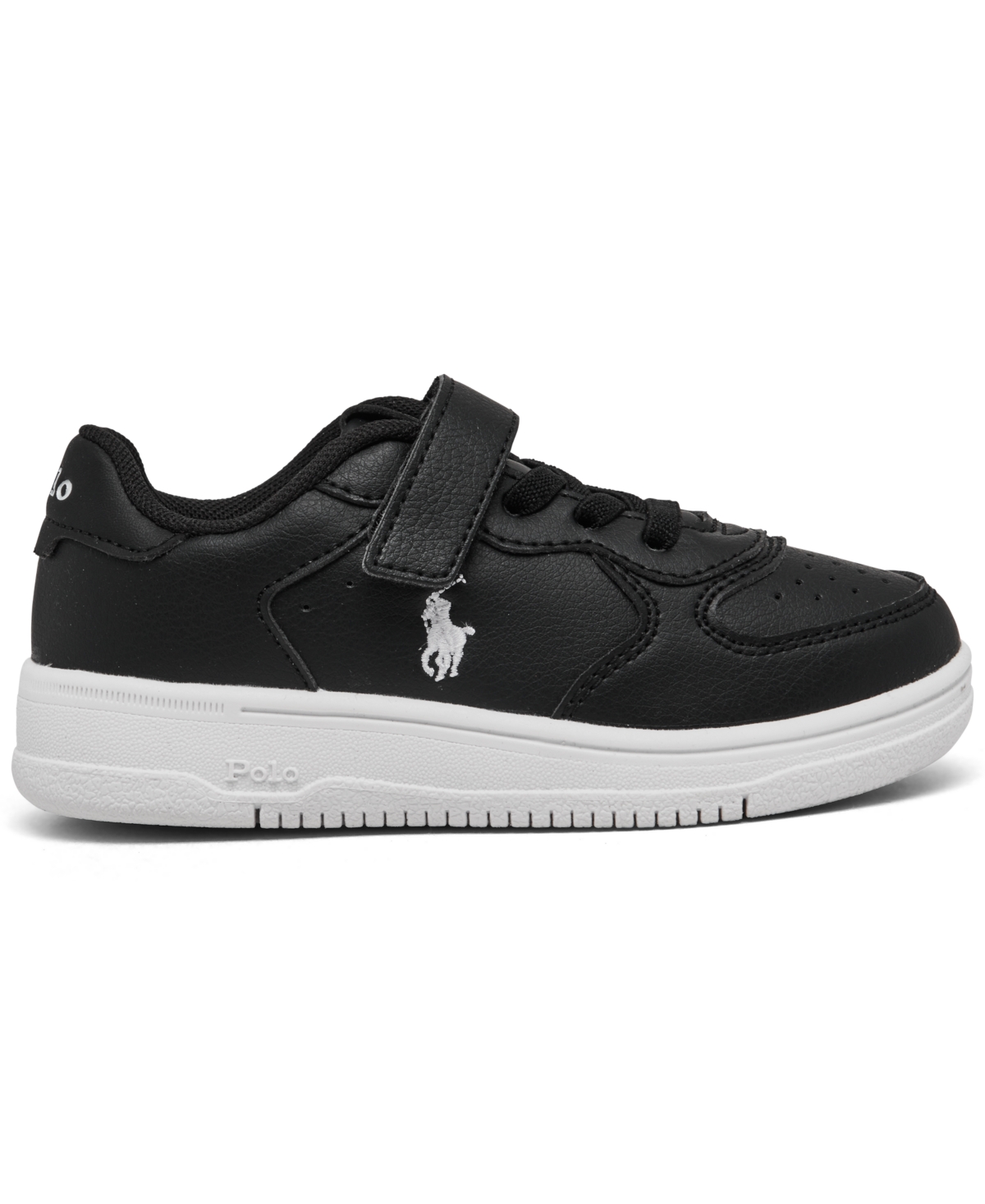 Polo Ralph Lauren Toddler Kids Masters Court Fastening Strap Casual Sneakers from Finish Line -White