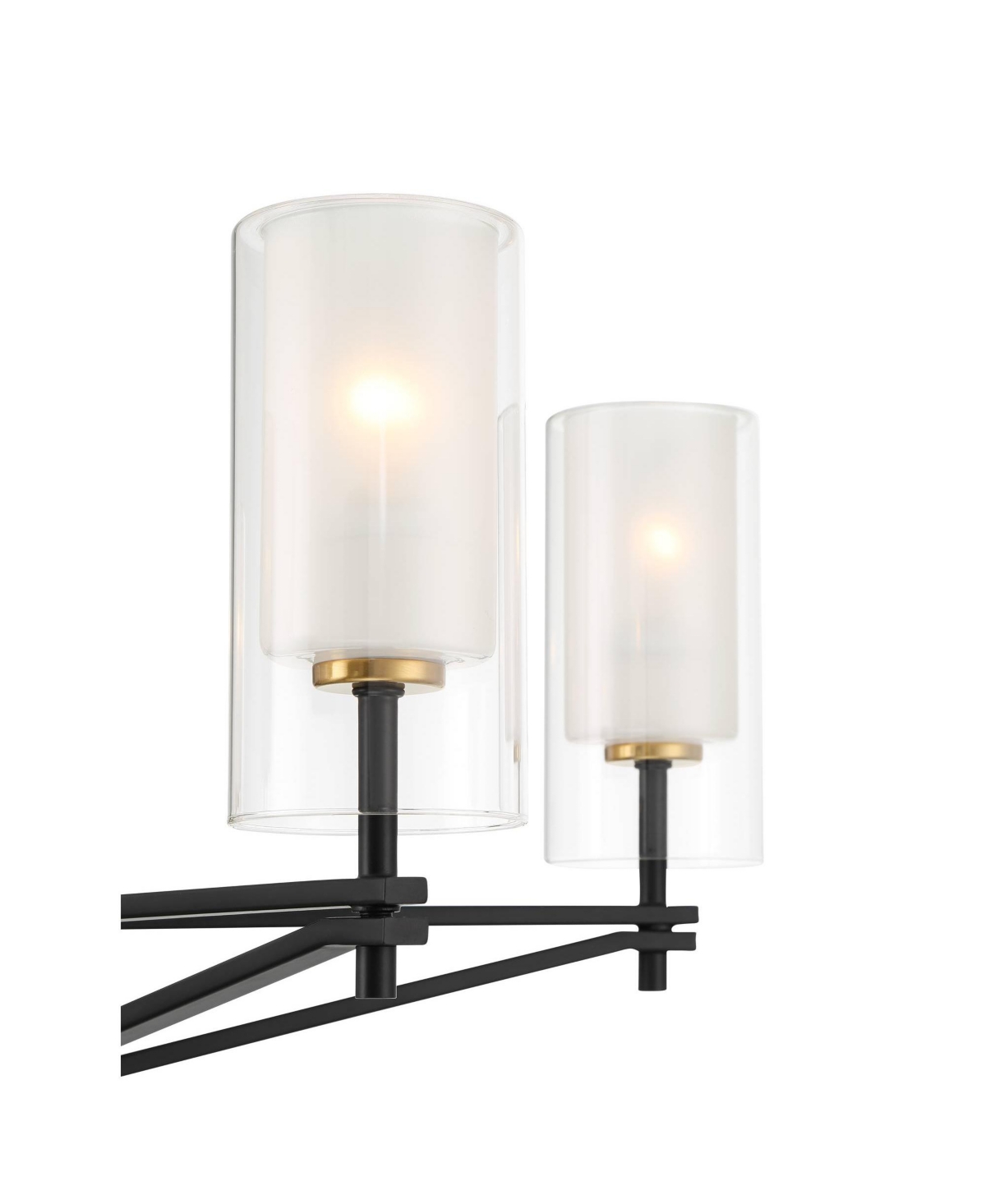 Possini Euro Design Nyack Modern Pendant Chandelier Ceiling Light Fixture Dining Room Over Table Kitchen Island Foyer Open Frame Hanging 5-Light B