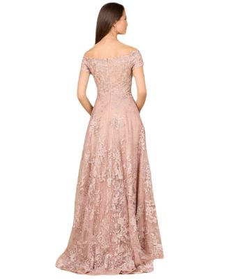 Women's Off-shoulder A-line gown