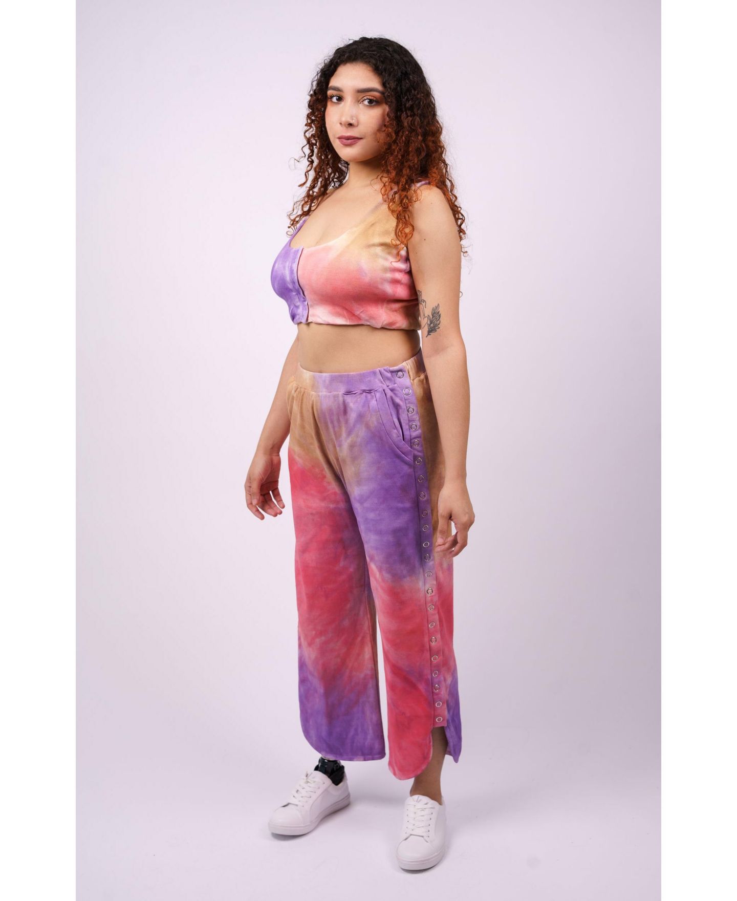 Женские брюки SPARKIES Adaptive With Full Side Seam Opening And Side Loops, цвет: Tie-Dye — фото 2