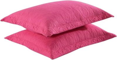 2 Pcs Embroidered Pillow Shams-Standard