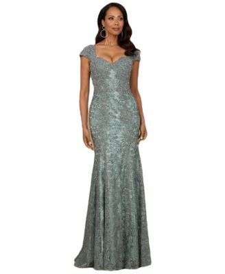 Women's Fitted Lace Mermaid Gown