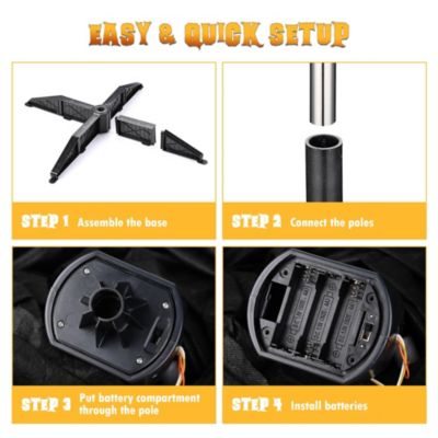 Scary Animated Halloween Pumpkin Decorations 5.4Ft with Motion & Sound Activated Glowing Head 2024