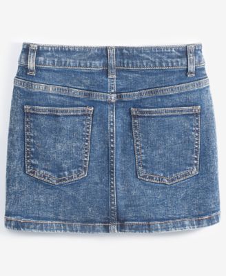 With Jules Big Girls Rhinestone Denim Skirt - Macy's