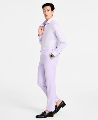 Men's Modern-Fit Wool Blend Suit Pants