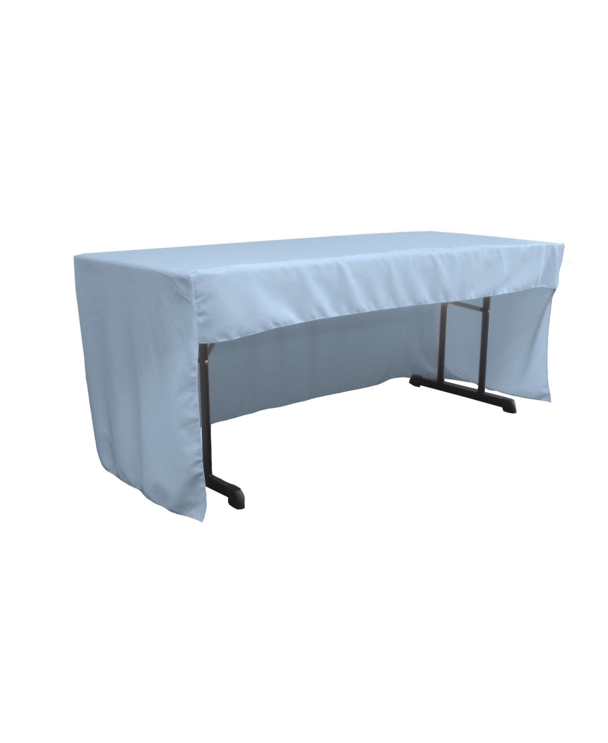 Slickblue Open Back Polyester Poplin Fitted Tablecloth – 96'' L x 30'' W x 30'' H