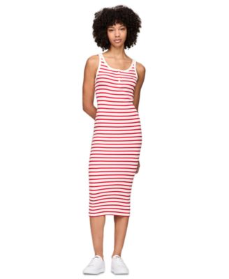 tommy jeans midi dress Tommy Jeans Women's Rib Bodycon Midi Dress, Dark Night Navy X-Small at  Amazon Women's Clothing store