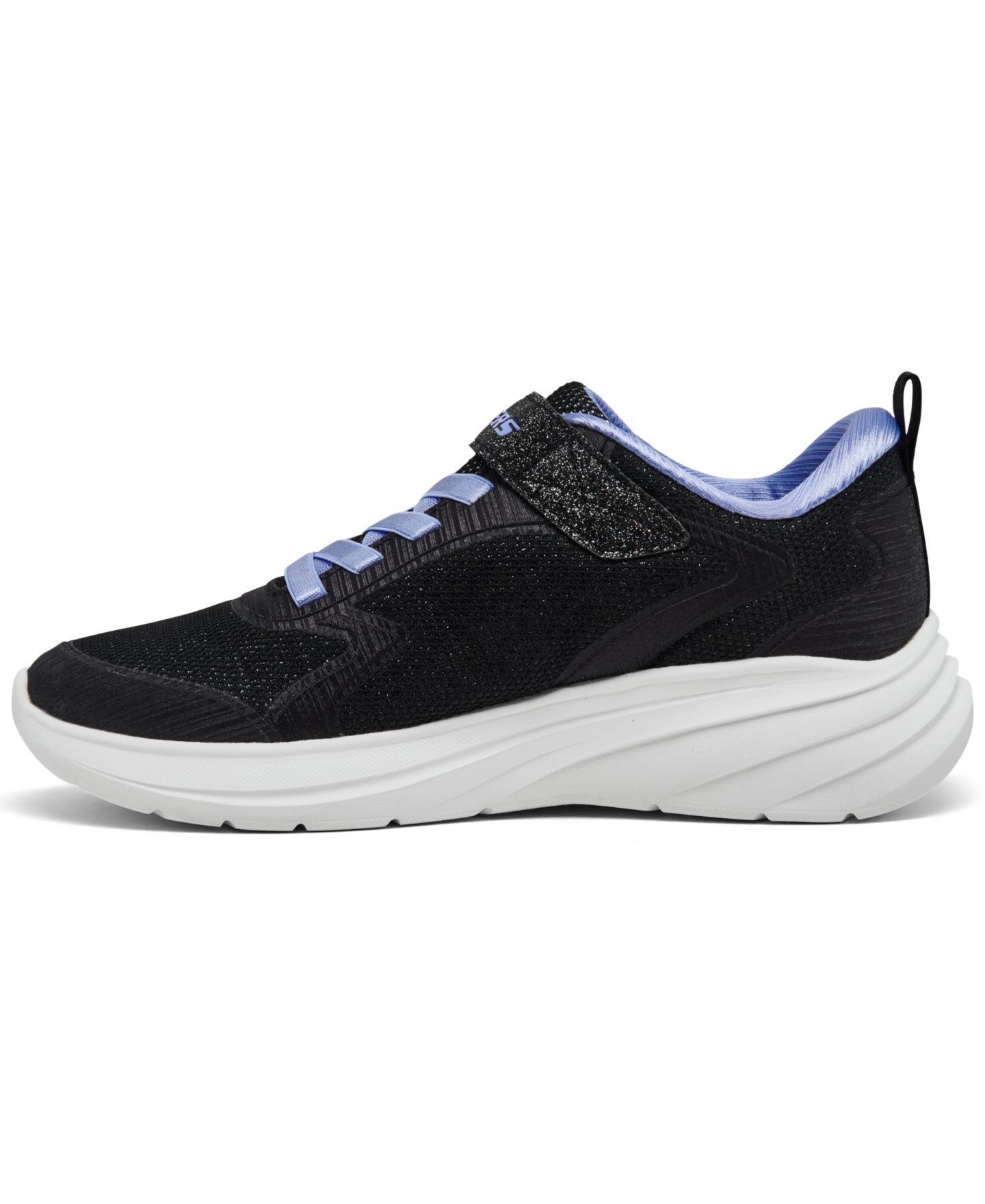 Детские повседневные кроссовки Skechers Wave 92 на липучке, цвет: Чёрный — фото 5