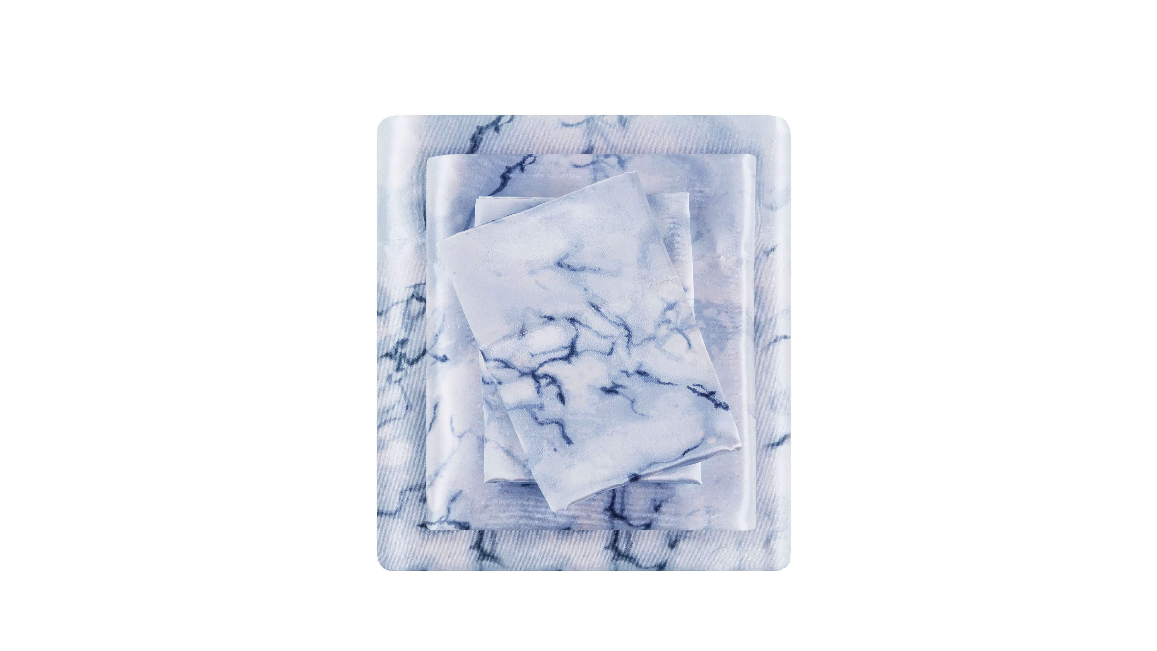 Madison Park Essentials Printed Satin Sheet Set, Full