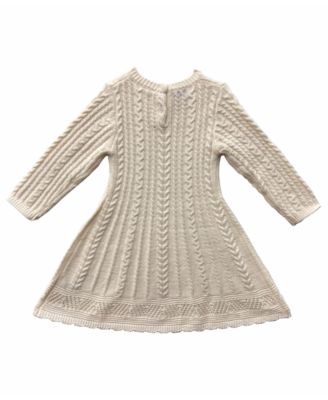 Toddler Fit-and-Flare Cabled Sweater Dress