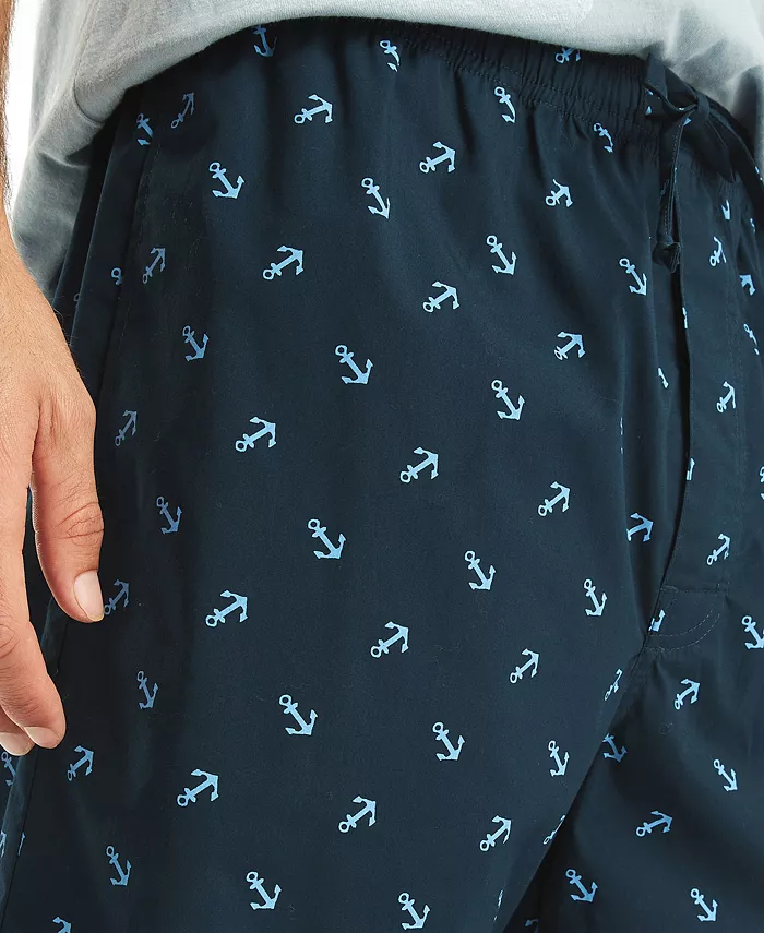 Men's Crafted Printed Poplin Sleep Short - thumbnail 3