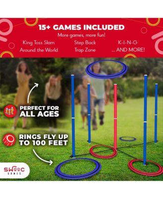 King Toss | Giant Ring Toss Game for Kids and Adults (4 x 4ft) | Weatherproof Giant Outdoor Games for Adults and Family