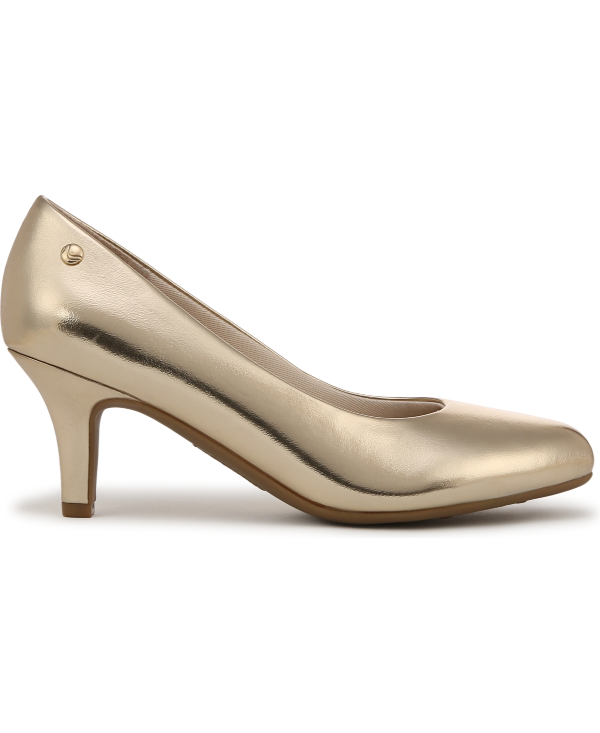 Shop Lifestride Women's Parigi Dress Pumps In Gold Faux Leather