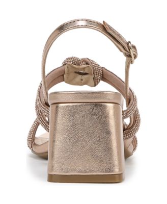 Women's Celeste Angled Block Heel Square Open Toe Dress Slingbacks