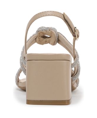 Women's Celeste Angled Block Heel Square Open Toe Dress Slingbacks