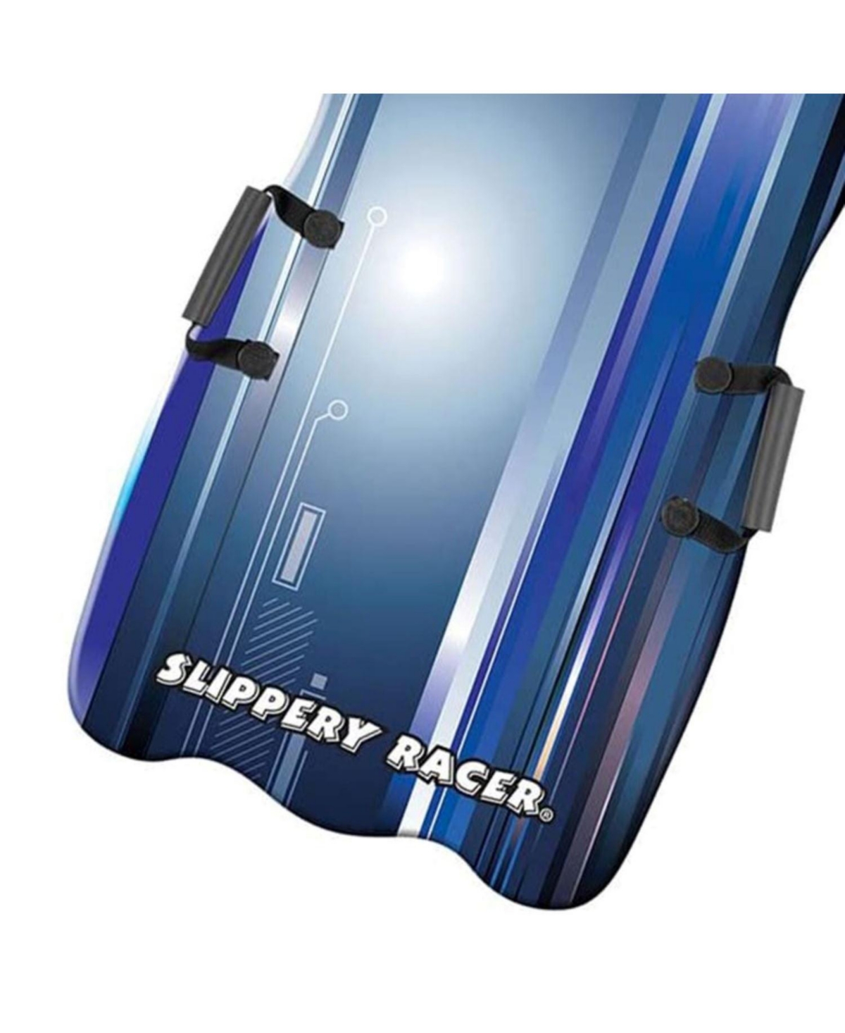 Slippery Racer Downhill Falcon Kids Foam Toboggan Snow Sled, Midnight (2 Pack