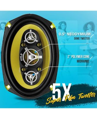 6'' x 9'' Eight-Way Car Speakers, 500 Watt