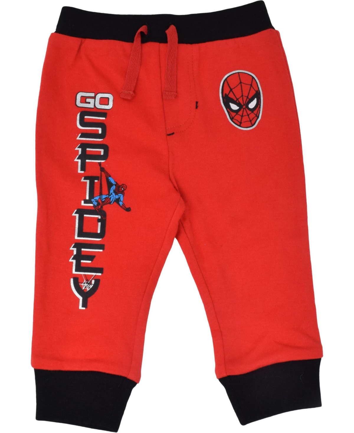 Marvel Toddler Boys Avengers Hulk Black Panther Captain America Baby 4 Pack Jogger Pants Newborn to -red/gray/black