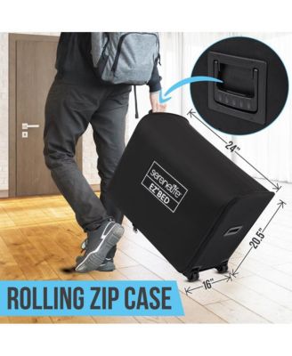 Premium Raised Airbed With Steel Frame and Built-In Pump (Twin)