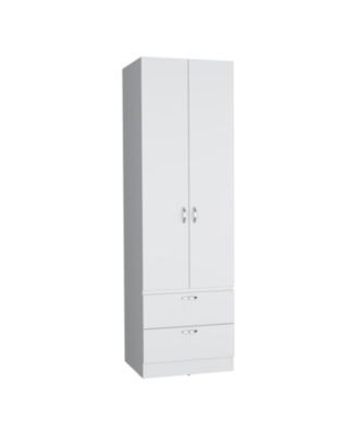 Vicco 76-Inch 2-Drawer 1-Shelf Hanging Rod Wardrobe Armoire