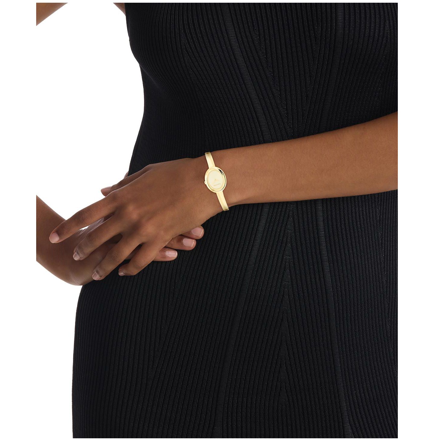Женские часы Calvin Klein Women Twisted Bezel Gold-tone Stainless Steel Bracelet Watch 24mm — фото 4