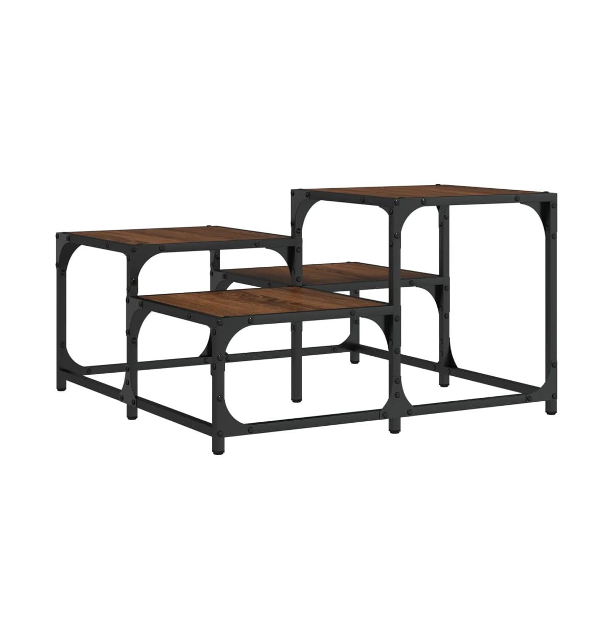 vidaXL Coffee Table Brown Oak 26.8