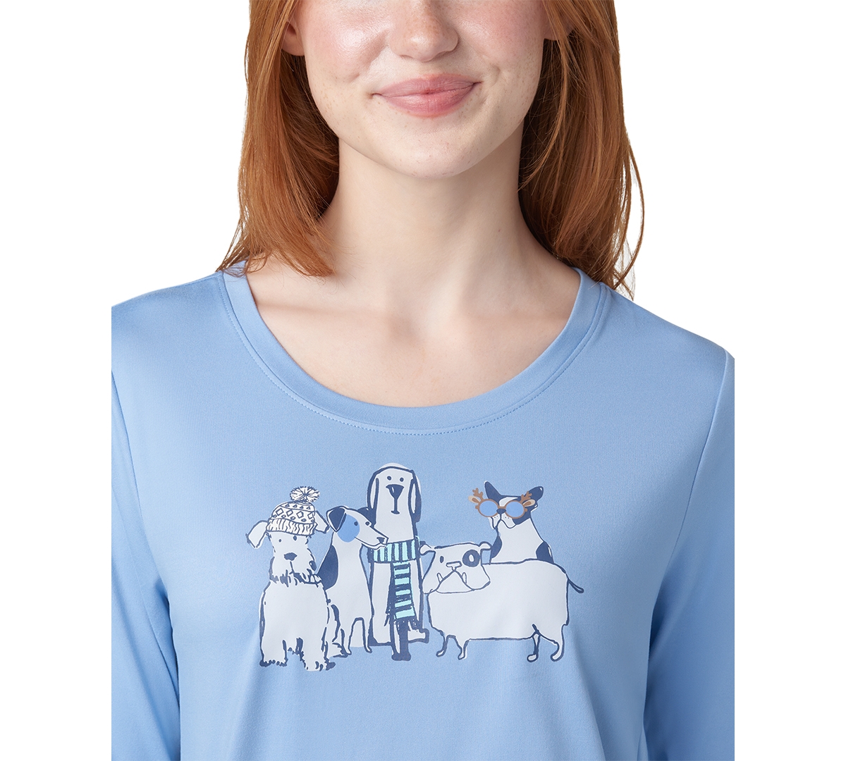 Shop Hue Women's 2-pc. Timeless Soft Jersey Packaged Pajama Set In Hydrangea