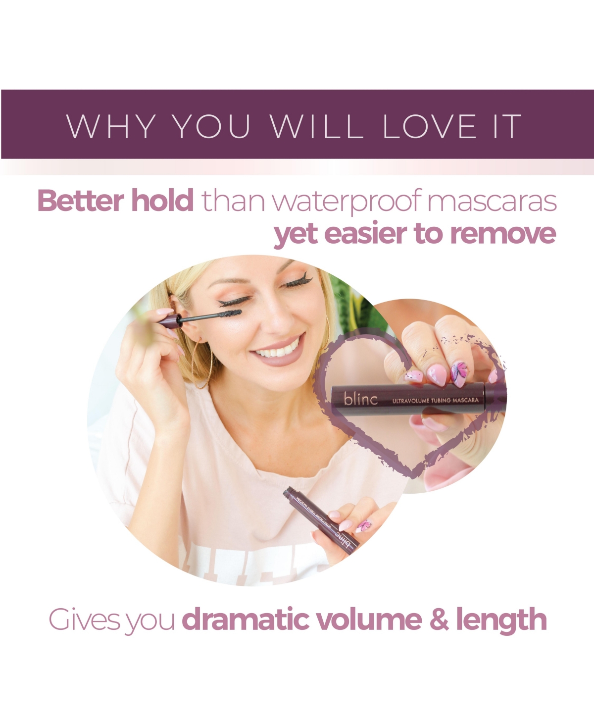 Blinc UltraVolume Tubing Mascara -- Dark brown