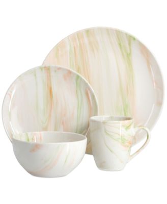 Marble 16 Pc. Dinnerware Set, Service for 4