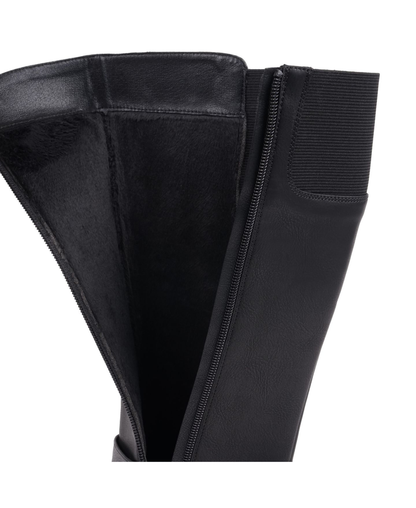 Женские ботинки GC Shoes Jonah Lug Sole Block Heel Knee High, цвет: Чёрный — фото 6