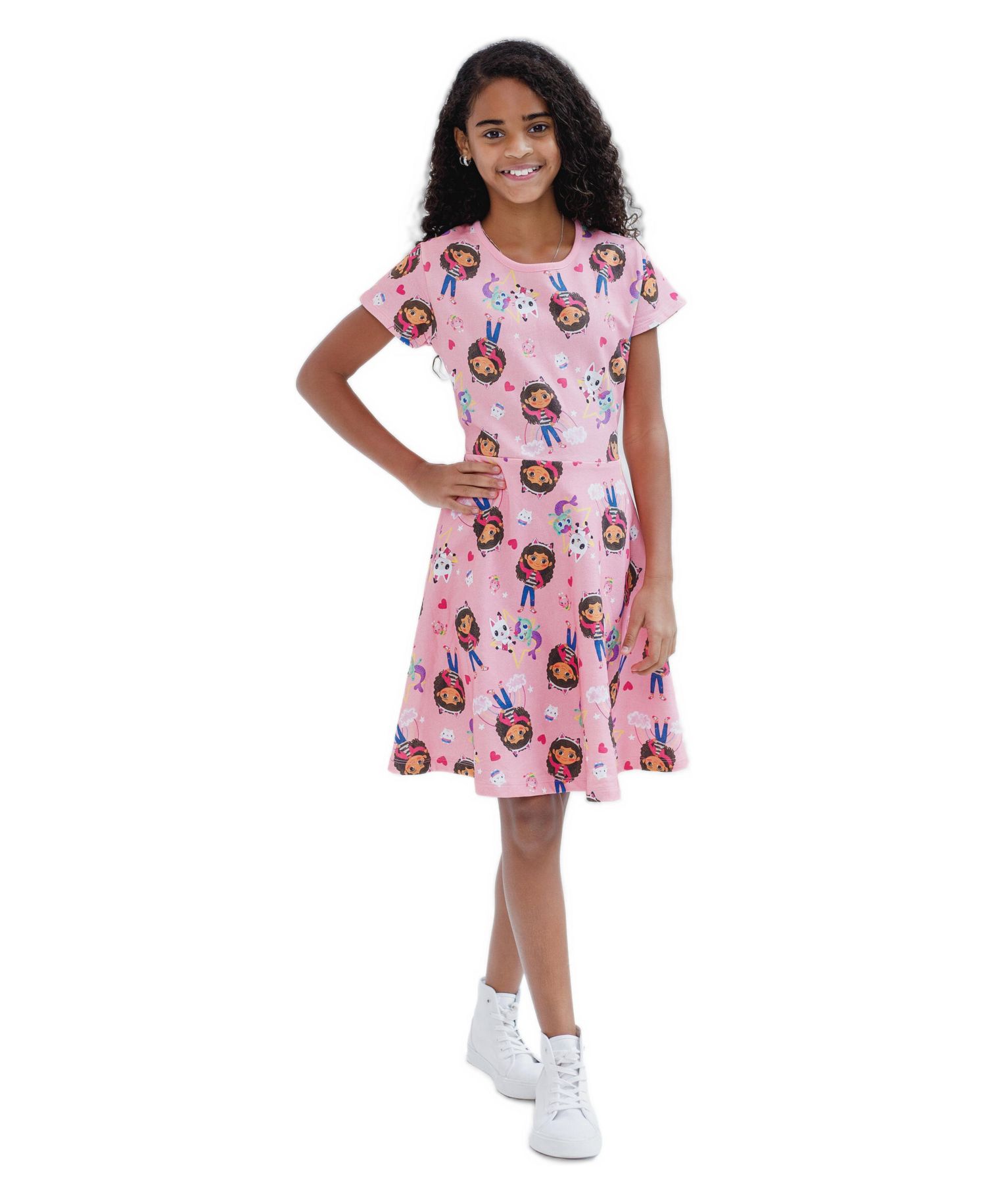 Girls' (6to 12)Short Sleeve Skater Dress
