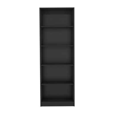 Vinton 4-Tier Bookcase with Modern Storage for Books and Decor