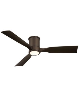 56 Inch 3 Blade LED Light with Remote Control Hugger Damp Rated Ceiling Fan