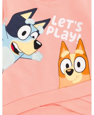 Girls Fleece Sweatshirt and Jogger Pants Outfit Set to