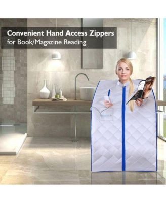 Compact & Portable Infrared Sauna With Foldable Chair