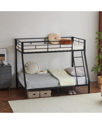 Twin Over Full Metal Bunk Bed – Sturdy Bunk for Kids, Teens, and Adults